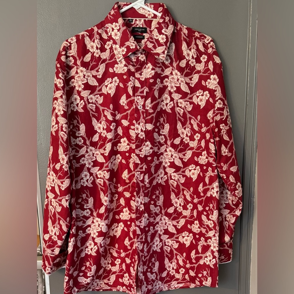 Men’s long sleeve button up dress shirt. Size XL 17 1/2